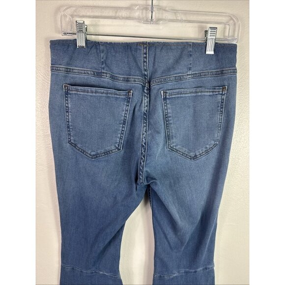 Free People We the Free Women's 30 Stretch Denim Pull On Flare Jeans EUC - Picture 7 of 14